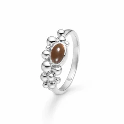 MADS Z PRECIOUS BUBBLES RING SØLV MED RØGKVARTS - 2146127