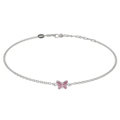 NOA KIDS ARMBÅND SØLV MED SOMMERFUGL - 80250680900