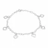 NORDAHL JEWELLERY ARMBÅND SØLV MED HJERTER - 80250390900