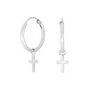 NORDAHL JEWELLERY CROSS SØLV ØRERINGE MED KORS - 30257270900