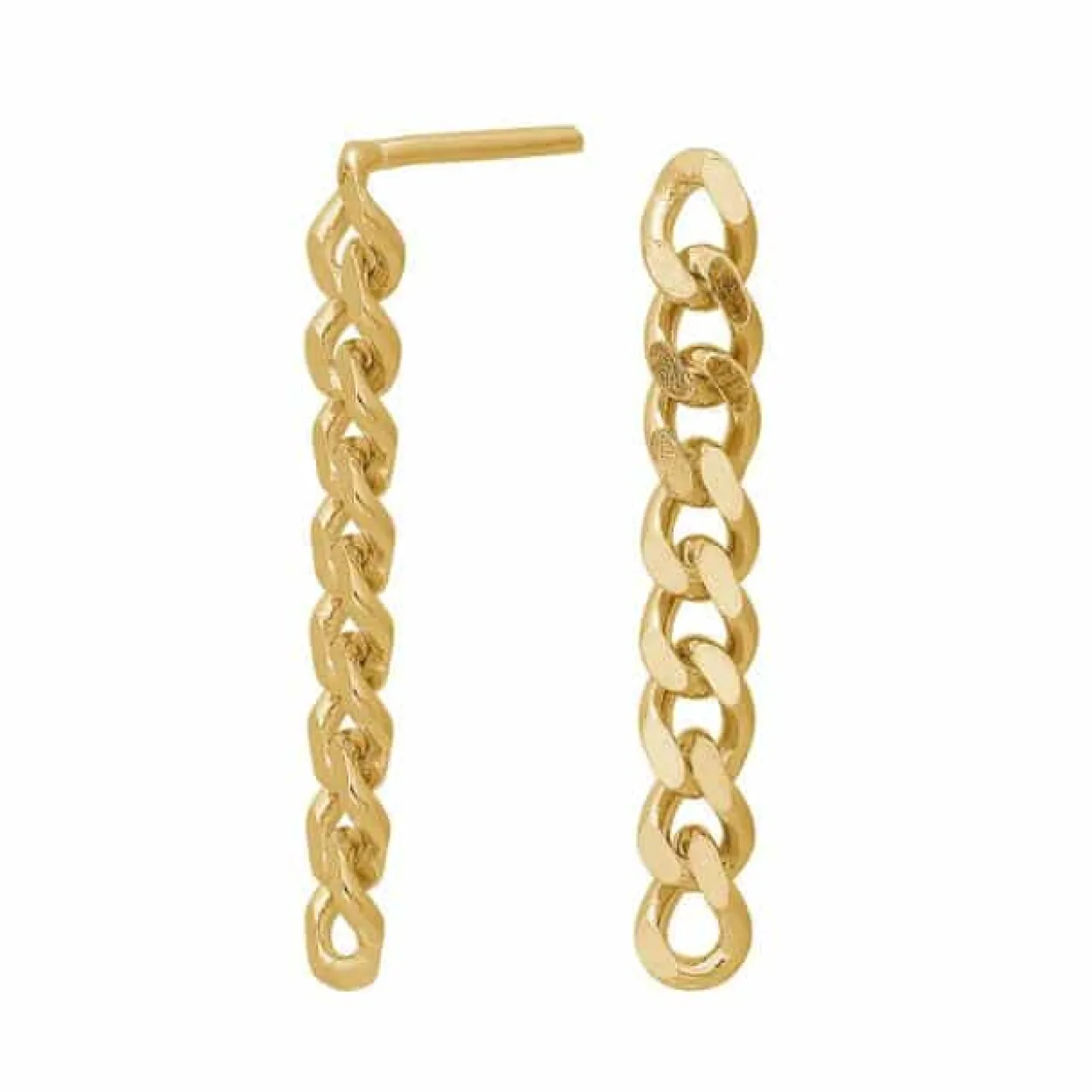 NORDAHL JEWELLERY FORGYLDT SØLV ØREHÆNGER PANZER 25 MM - 30256805900