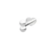 NORDAHL JEWELLERY LABRET PIERCING SØLV MED TO KUGLER - 30140010900