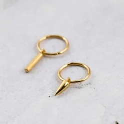 NORDAHL JEWELLERY ØRERING SØLV FORGYLDT MED STAV - 329 033-3
