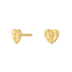 NORDAHL JEWELLERY ØRESTIKKER SØLV FORGYLDT HJERTE - 30257435900