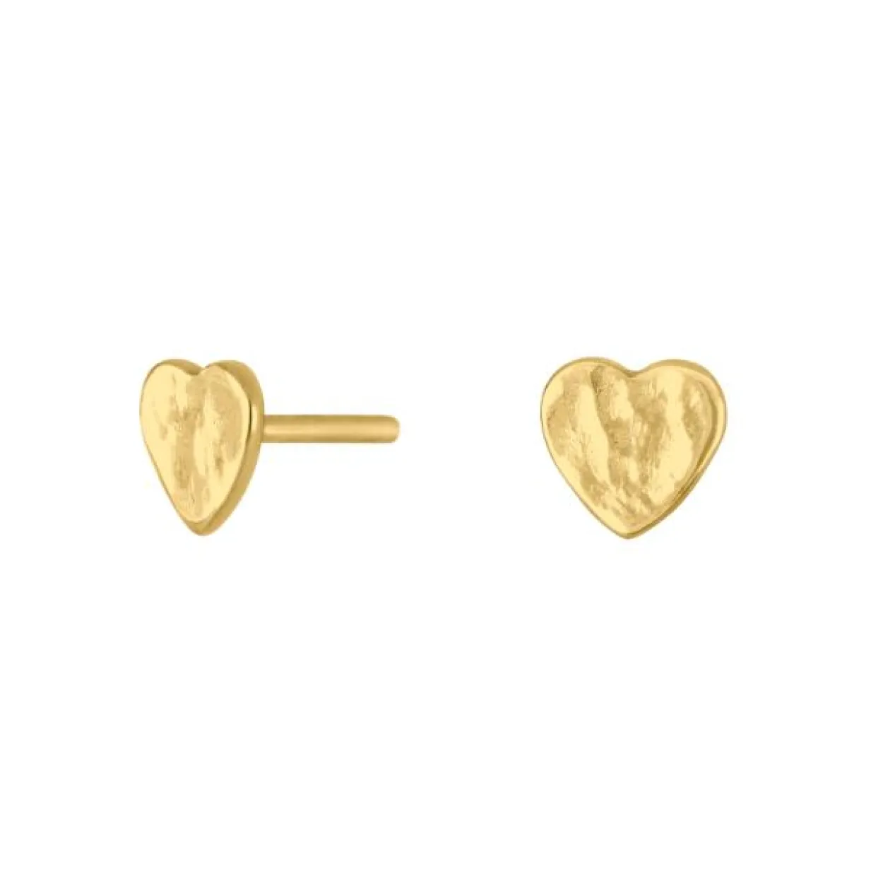 NORDAHL JEWELLERY ØRESTIKKER SØLV FORGYLDT HJERTE - 30257435900