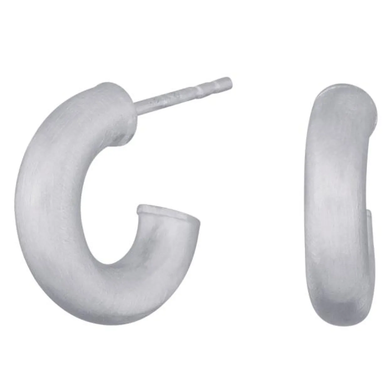 NORDAHL JEWELLERY SIMPLE52 RHODINERET SØLV CREOL 15 MM - 325 668