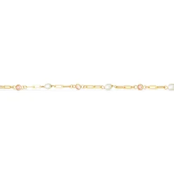 SCROUPLES ARMBÅND 9 KARAT GULD MED PERLER - 34063A,M