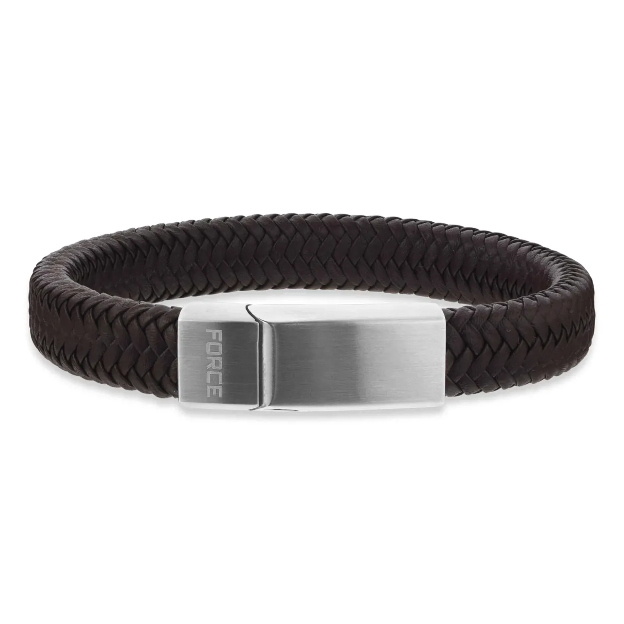 SCROUPLES FORCE ARMBÅND BRUNT LÆDER 21 CM- 03531A,M