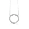 SCROUPLES HALSKÆDE 14 KARAT HVIDGULD CIRKEL MED BRILLANTER 0,09 CARAT - 33516,45