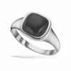 SCROUPLES HERRERING I SØLV MED SORT ONYX - 791522
