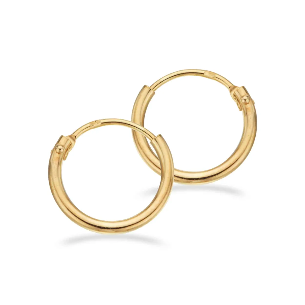 SCROUPLES ØRERINGE 14 KARAT GULD CREOL 11 MM - 10115