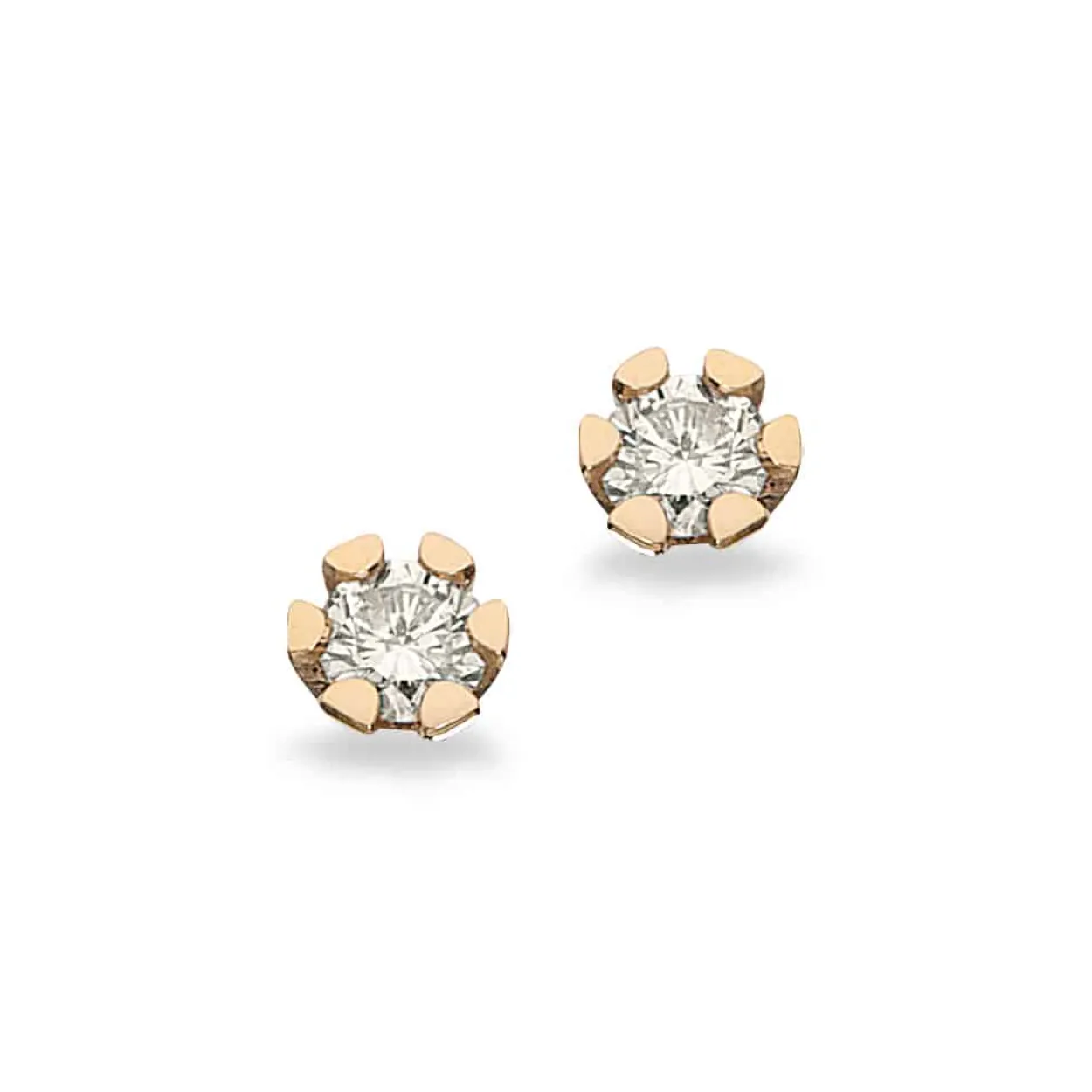 SCROUPLES ØRERINGE VIDA 0,10 CARAT 8 KARAT GULD - 1813,10