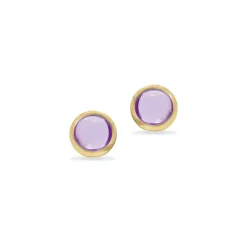 SCROUPLES ØRERING 8 KARAT GULD MED AMETYST - 124483