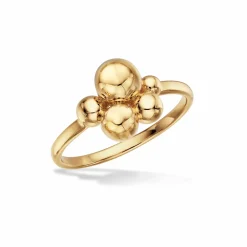 SCROUPLES RING I 8 KARAT GULD MED 5 KUGLER - 713603