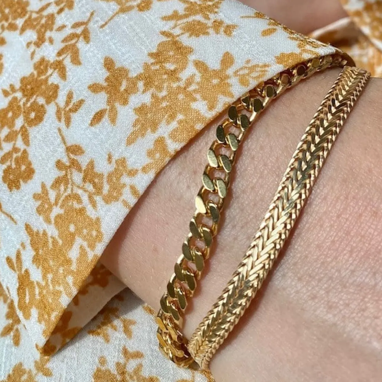 SCROUPLES SØLV FORGYLDT ARMBÅND - 610692