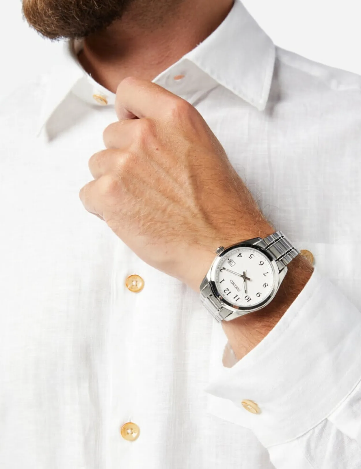 SEIKO CLASSIC HERRE MED SAFIR GLAS - SUR459P1