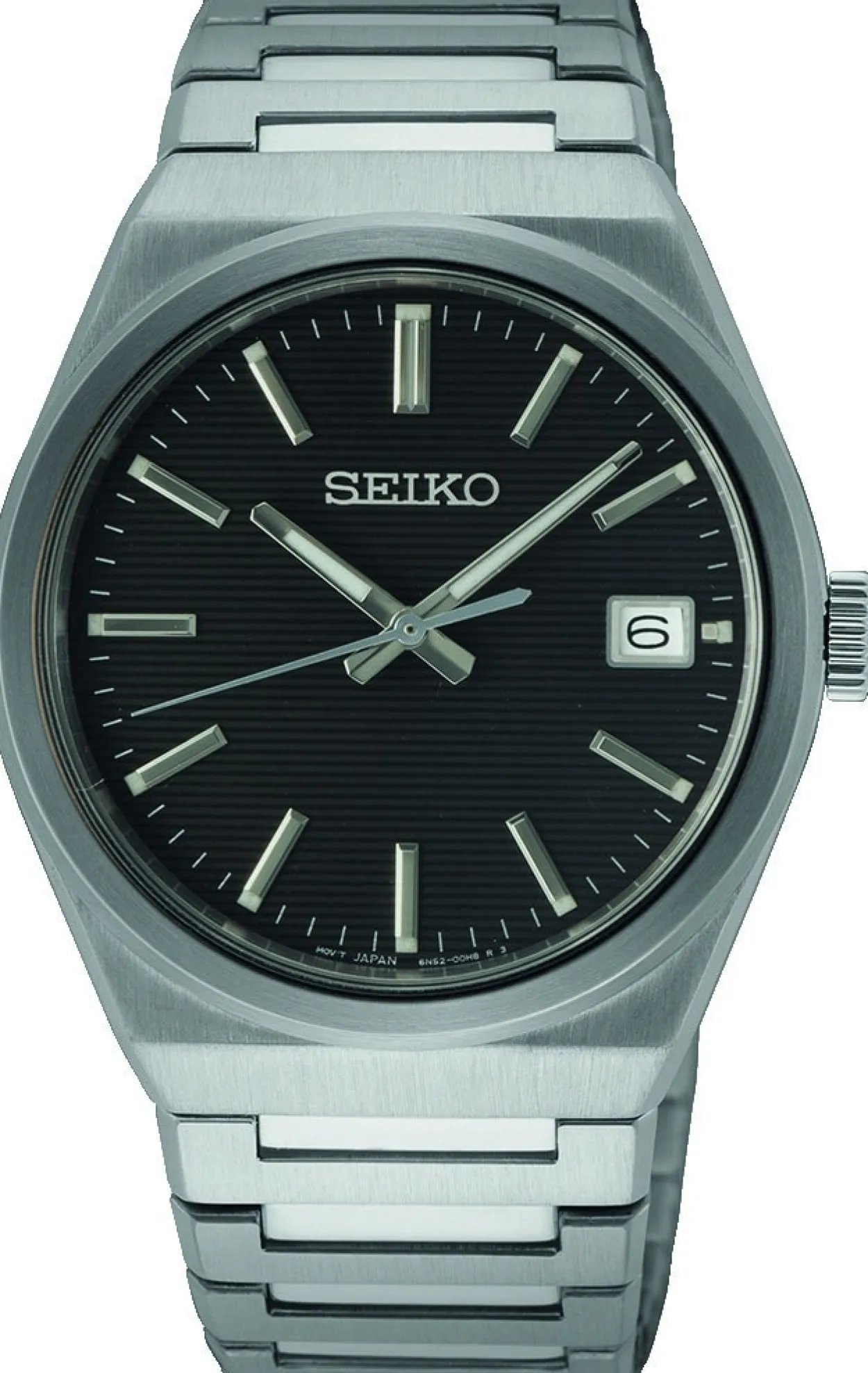 SEIKO CLASSIC STÅL MED SORT SKIVE - SUR557P1