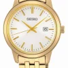 SEIKO ESSENTIAL DAME UR GULD DOUBLÉ MED LÆNKE - SUR412P1