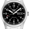 SEIKO 5 SPORTS SORT SKIVE STÅL - SRPG27K1