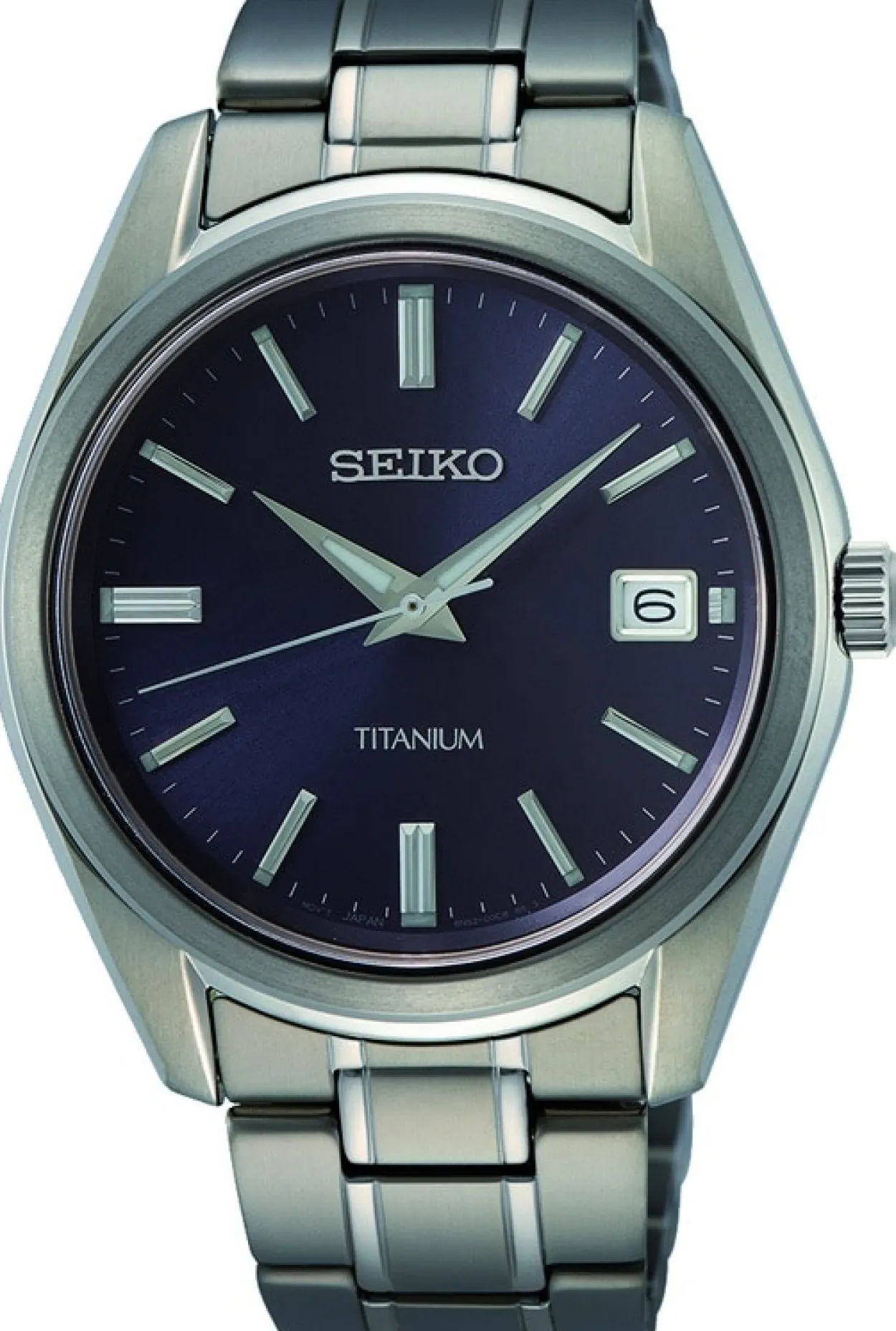 SEIKO TITAN UR HERRE MED BLÅ SKIVE - SUR373P1
