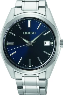 SEIKO UR HERRE BLÅ SKIVE MED SAFIRGLAS - SUR309P1