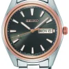 SEIKO UR HERRE MIX LÆNKE MED DATO - SUR344P1