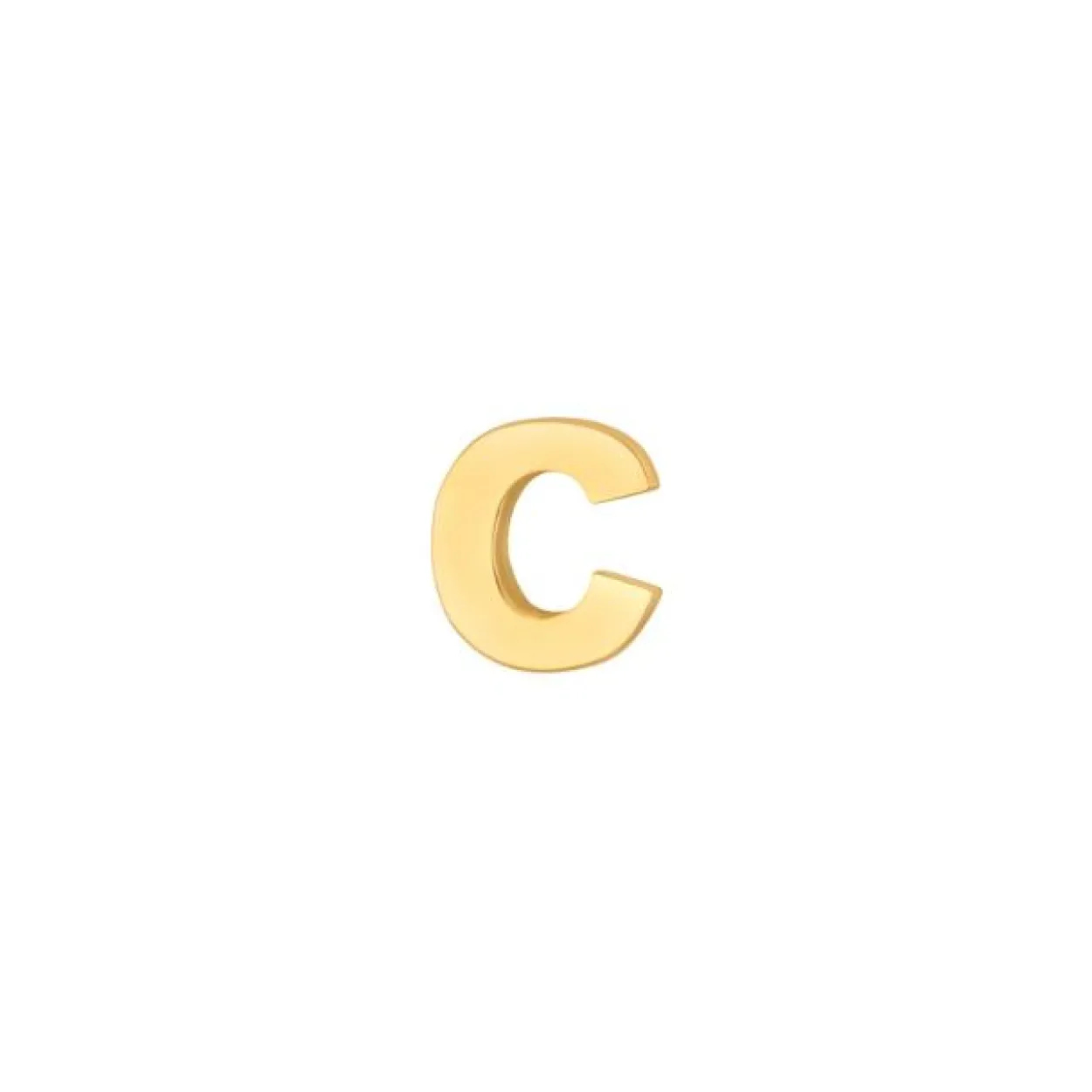 SIERSBØL ØRERING 14 KARAT GULD 1 STK BOGSTAV C - 3083187050C