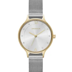 SKAGEN ANITA LILLE UR DAME STÅL MED MESH LÆNKE - SKW2340