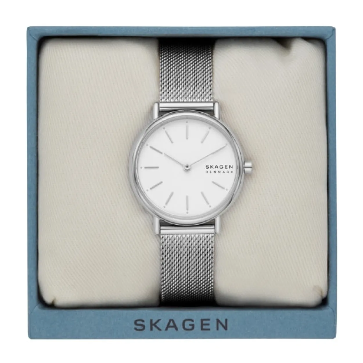 SKAGEN DAME SIGNATUR LILLE UR STÅL MED MESH LÆNKE - SKW2692