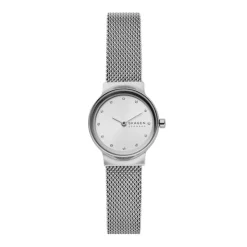 SKAGEN FREJA LILLE DAME UR STÅL MED MESH LÆNKE - SKW2715
