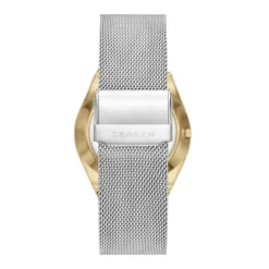 SKAGEN GRENEN UR HERRE 2 FARVET MED MESH LÆNKE - SKW6816