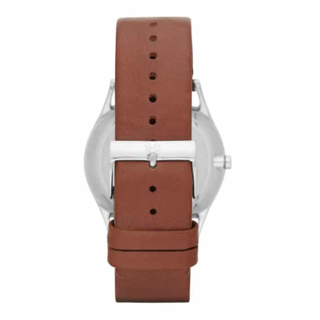 SKAGEN HOLST MULTIFUNKTION STÅL OG ROSA FARVET MED BRUN REM - SKW6086