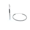 SØLV ØRERINGE CREOL DIAMETER 40 MM BREDDE 2 MM