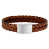 SON OF NOA ARMBÅND BRUN KALV MED STÅL LÅS - 80970269219