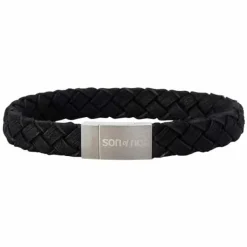 SON OF NOA ARMBÅND LÆDER SORT 19CM - 80970039119