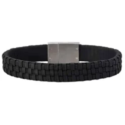 SON OF NOA ARMBÅND LÆDER SORT FLET 23 CM - 80970009123