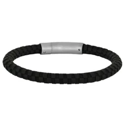 SON OF NOA ARMBÅND SORT KALVESKIND RUNDT 21 CM - 80970289121