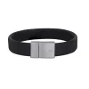 SON OF NOA ARMBÅND SORT LÆDER 21 CM