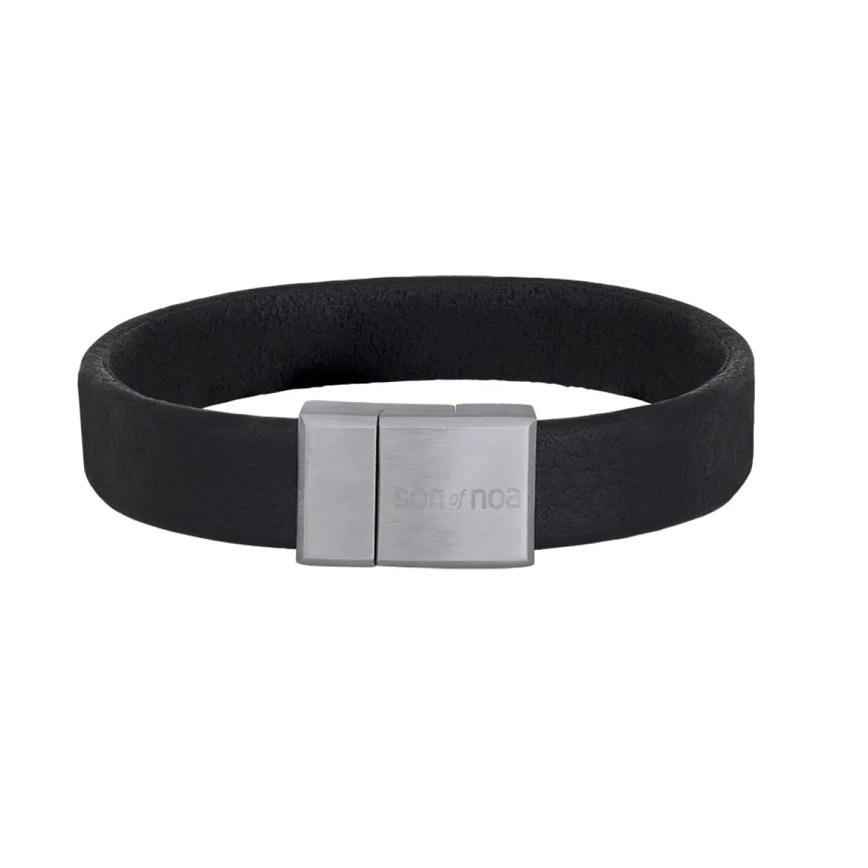 SON OF NOA ARMBÅND SORT LÆDER 21 CM