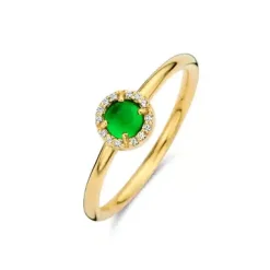 SPIRIT ICONS EUPHORIA RING FORGYLDT GRØN - 53592