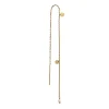 STINE A DANGLING PETIT COIN ØRERING SØLV FORGYLDT - 1126-02-S-Pearl