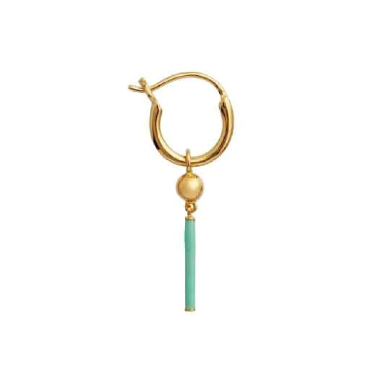 STINE A HUGGIE MINT GREEN ØRERING FORGYLDT - 1350-02-MINT GREEN