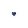 STINE A PETIT LOVE HEART ØRERING SØLV FORGYLDT - 1181-02-COBALT BLUE