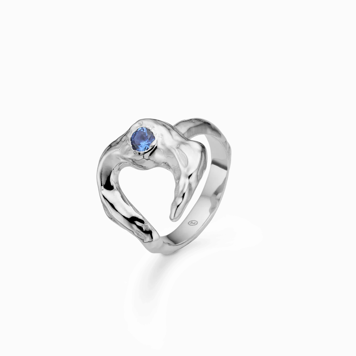 STUDIO Z LUNAR RING SØLV MED BLÅ STEN – 7147881