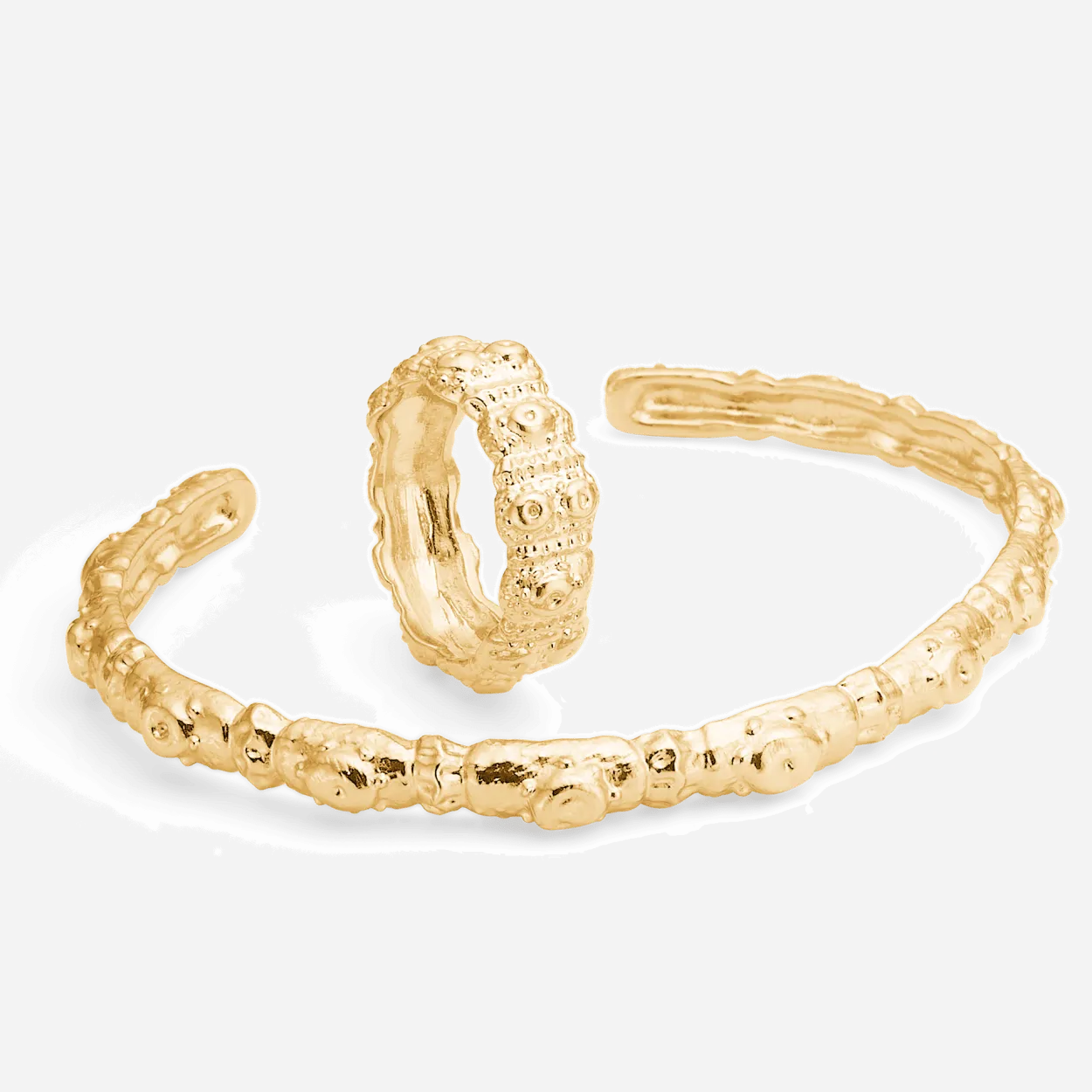 STUDIO Z URCHAIN ELEGANCE SØLV FORGYLDT ARMBÅND - 7260915