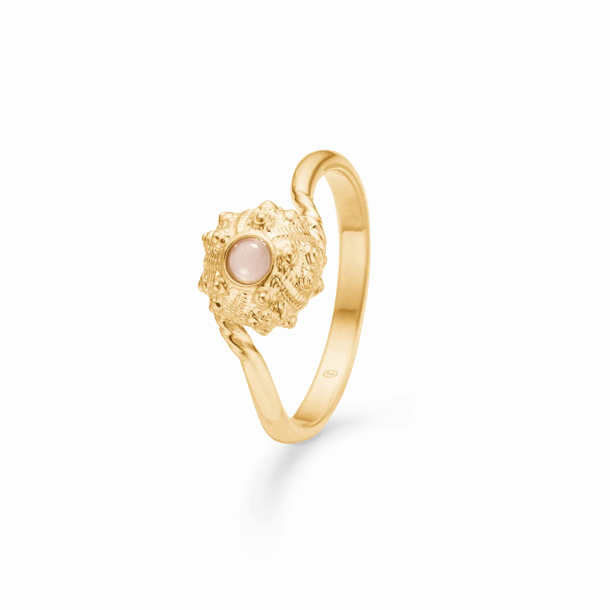STUDIO Z URCHIN ELEGANCE SØLV FORGYLDT RING STR. 54 - 7247919
