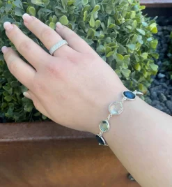 SUSANNE FRIIS BJØRNER SØLV ARMBÅND MED KVARTS- 1394-1-520