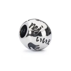 TROLLBEADS 'DET POSITIVE NEJ' SØLV KUGLE - TAGBE-20075
