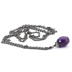 TROLLBEADS FANTASIKÆDE MED AMETYST 90CM - TAGFA-00030