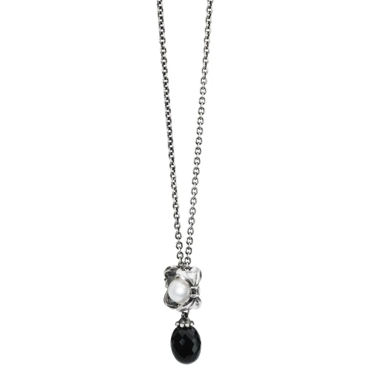 TROLLBEADS FANTASIKÆDE MED SORT ONYX 90CM - TAGFA-00004